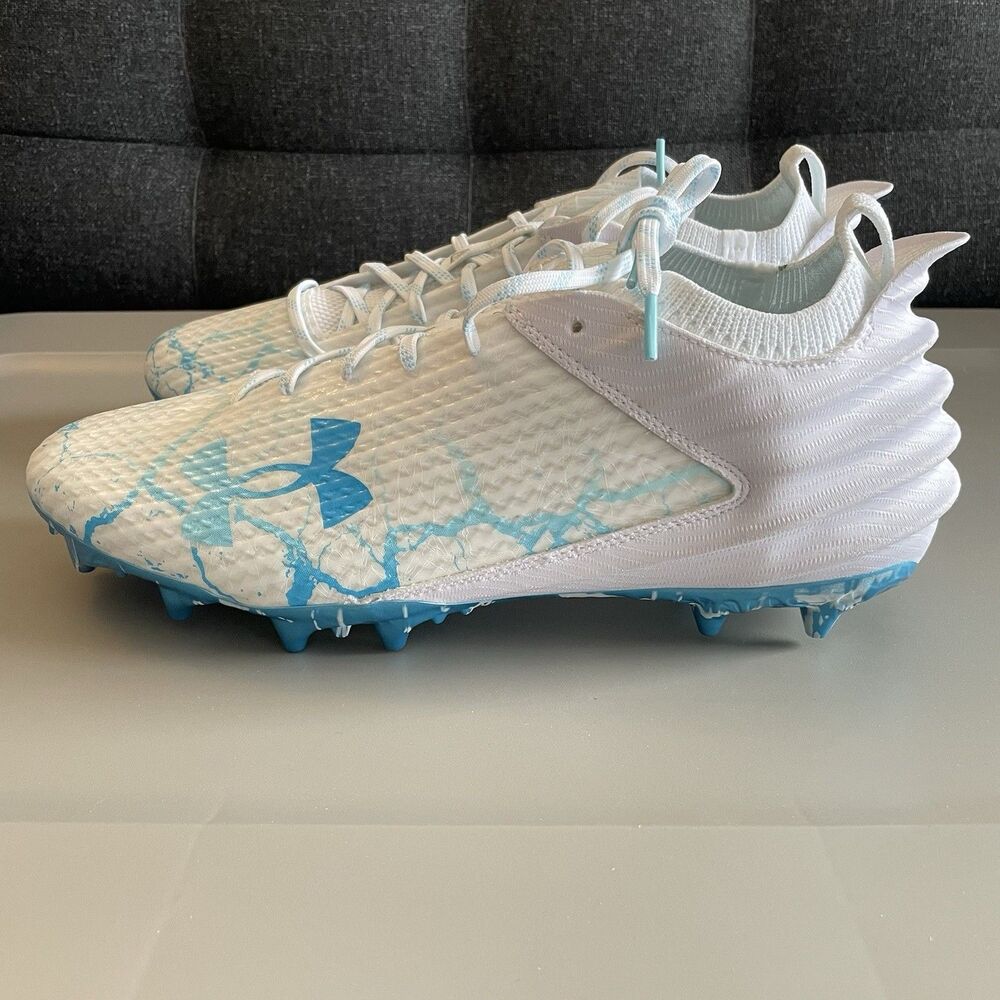 Under Armour Blur Smoke 2.0 MC LE AA Football Cleats Ice White Men’s Size 13